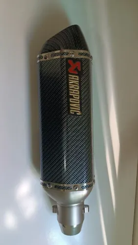 Escapamento ponteira Akrapovic - Inox acab carbon fiber