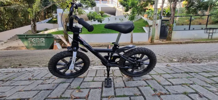 Bicicleta Infantil 500 Aro 14" Btwin Preta