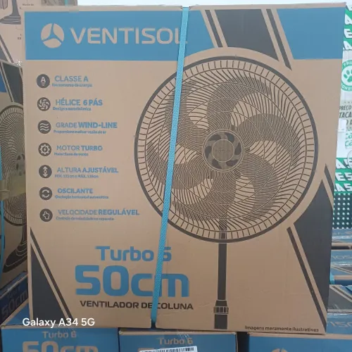 Ventilador 50 cm na caixa