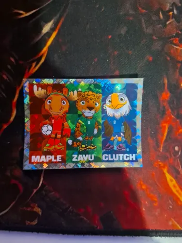 Figurinha mascotes da copa álbum 2026