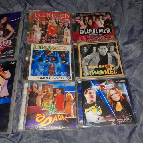 Kit cds e dvds de forró- limão com mel,aviões..