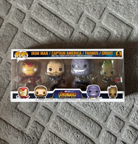Funko Pop Marvel Avengers/4 Pack Edição Especial