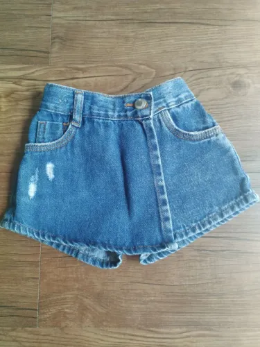 Short Saia Jeans infantil 