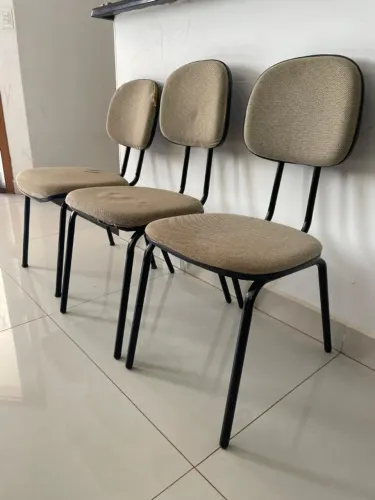 Kit com 3 cadeiras de escritório