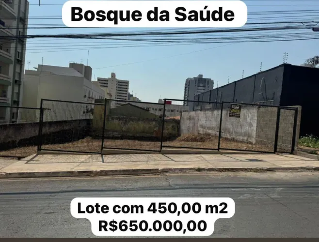 Lote comercial no bairro bosque da saude oportunidade única