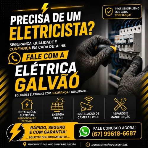 Precisando de Eletricista? Fale conosco!