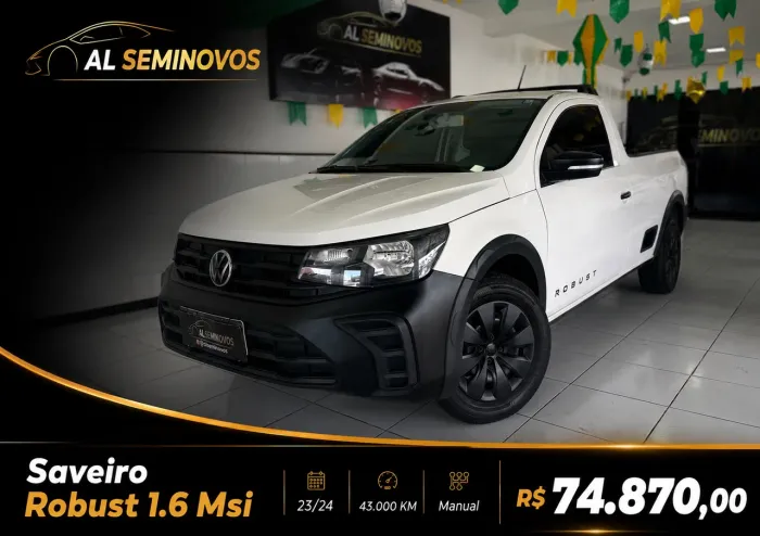 Volkswagen Saveiro Robust 1.6 Total Flex 16V 2024