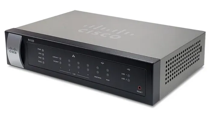 ROTEADOR VPN CISCO RV320 V01 DUPLO GIGABIT VPN IPsec/SSL - alta capacidade | Firewall SPI