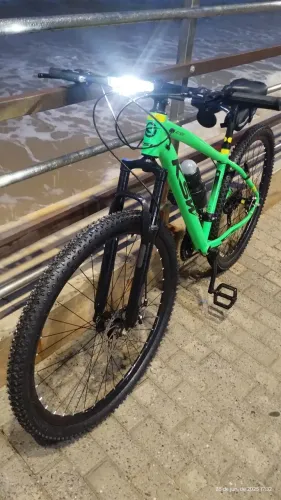 Bicicleta com acessórios bike KSW aro 29 quadro 17" XLT200 verde neon