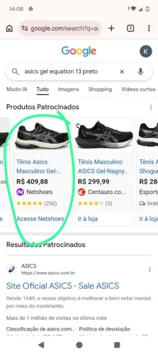 Tênis Asics gel equation 13 n36 novo