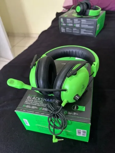 Headset Gamer Razer BlackShark V2 X Green Edition - Perfeito Estado!