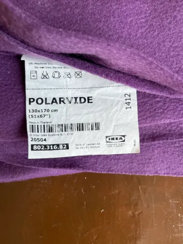 Cobertor fleece poliéster 130x170 cm roxo