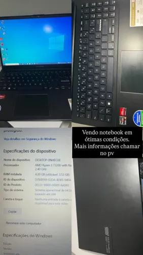 Vendo notebook Asus