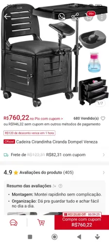 Cadeira de manicure