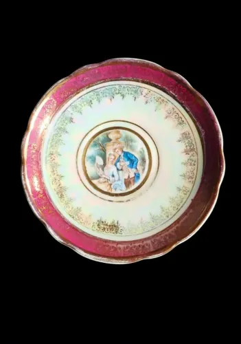 Lindo pires vintage em porcelana da extinta fábrica Real S. Paulo, anos 40