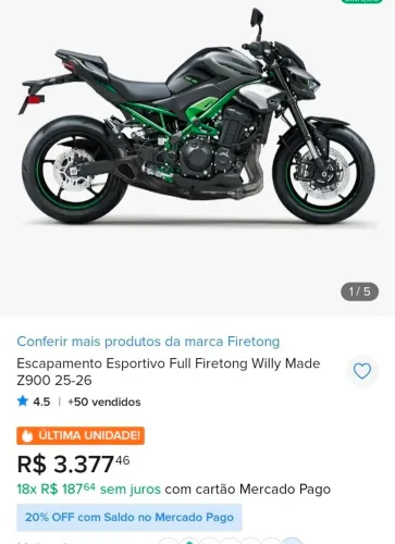 Escapamento Full firetong 2020 a 2025