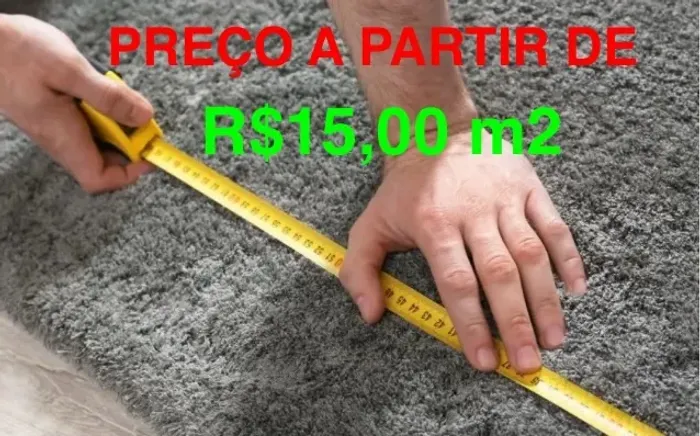Instalação a partir de R$15,00 m2 carpete em geral!