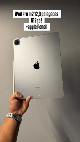 iPad Pro m2 12,9 polegadas 512 gb + Apple Pencil 