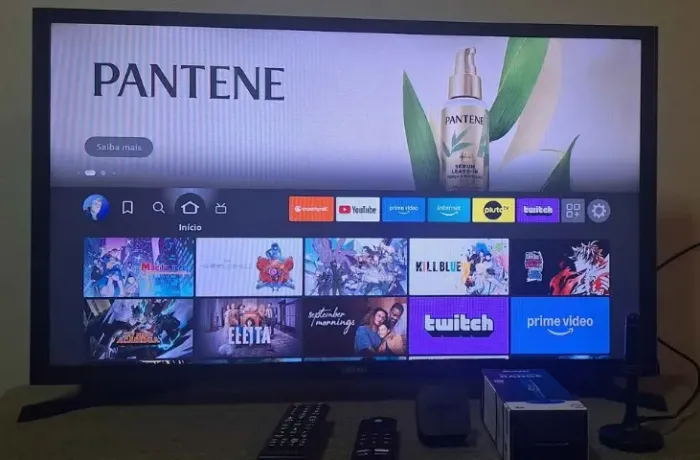 Smart TV Samsung 32" + Fire TV Stick HD + Antena Digital 4K Avant