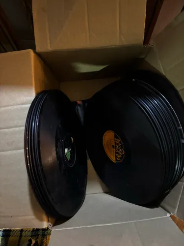 9 discos de vinil velhos sem capa para decoração ou artesanato