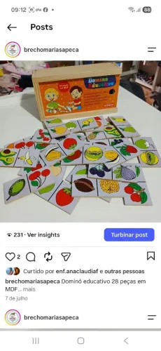 Jogos educativo em madeira