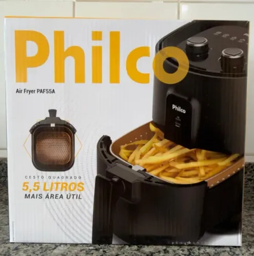 Air Fryer Philco 5,5L PAF55A 1500W - NOVA/LACRADA na Caixa