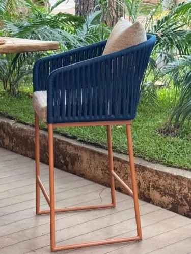 Banqueta em corda náutica