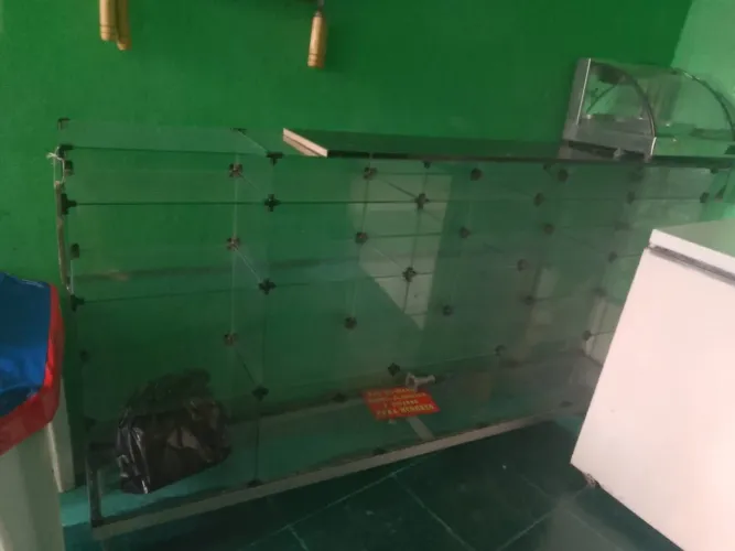 Balcão de vidro