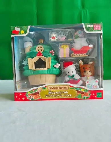 SYLVANIAN: árvore de Natal da bebê mamãe noel 