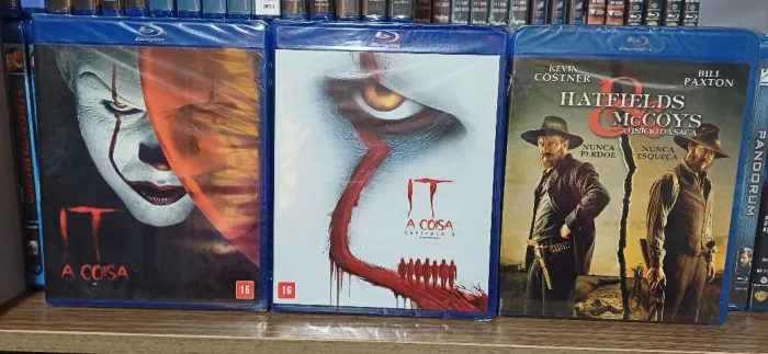 Blu-Ray IT A COISA PARTE 1 e 2 + HATFIELDS & MCCOYS - O INICIO DA SAGA (102 MIN) COSTNER