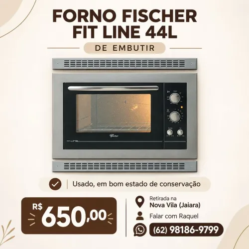 Forno fischer de embutir