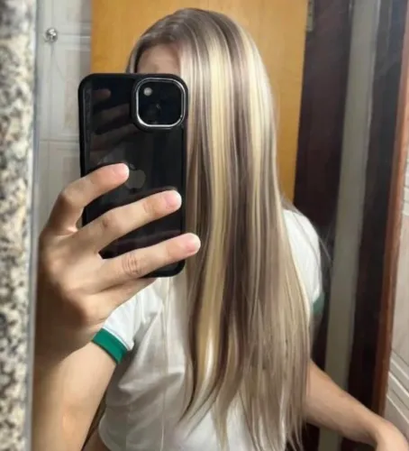 Peruca Lace wig loira SINTETICA PREMIUM como nas fotos