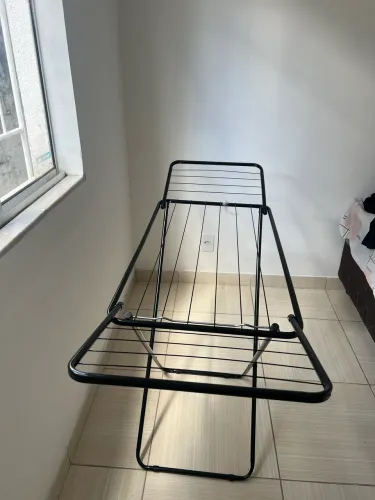 Varal De Chão Apartamento Dobrável Portátil Com Abas Slim