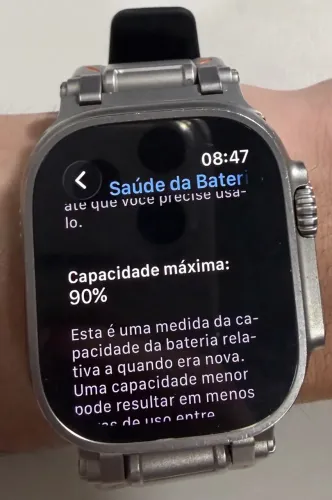 APPLE WATCH ULTRA MUITO NOVO - saúde bateria 90%