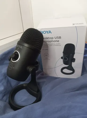 Microfone BOYA profissional condensador/condenser e dinâmico 