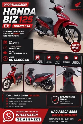 Honda Biz 125 EX/ 125 EX Flex 2019