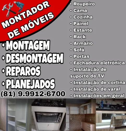 MONTADOR DE MÓVEIS, PORTAS E FECHADURA ELETRÔNICA 