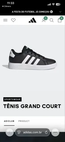 Tênis Adidas Unissex Original sem uso