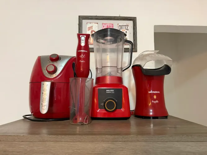 Airfryer, Mixer, Liquidificador e Pipoqueira