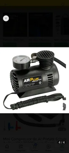 Mini compressor portátil 12v Schulz