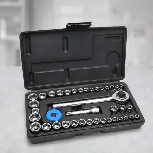 Kit de Soquetes com Chave Catraca em Maleta