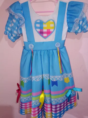 Roupa infantil menina Caipira