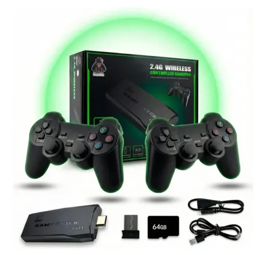 Video Game Stick Retro 4K - Reviva os Clássicos com 2 Controles
