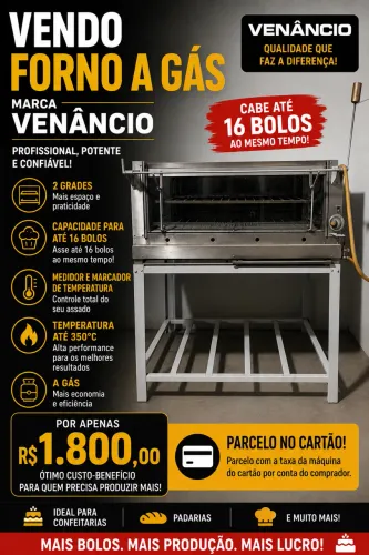 VENDO FORNO INDUSTRIAL COM PLACAS DE PEDRA