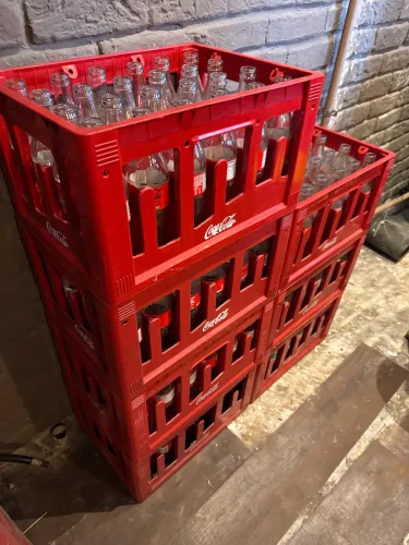 Grade de coca cola e vasilhames