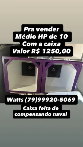 Vendes 2 médio HP de 10 com a caixa feita de compensando 