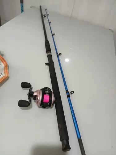 Carretilha Albatroz + Vara Saint