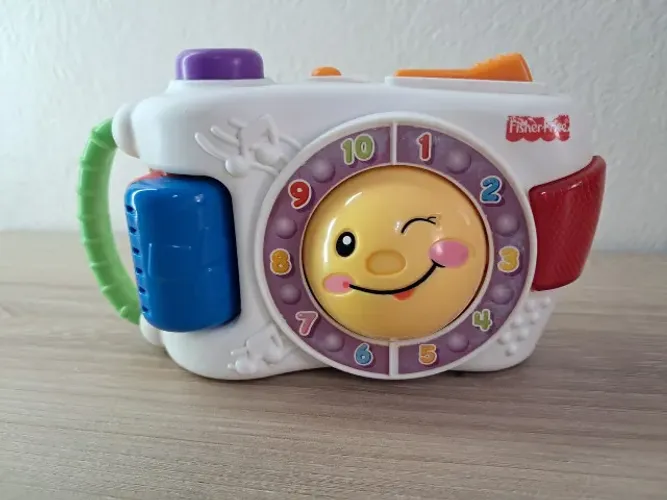 Brinquedo Máquina Fotográfica Fisher-Price Aprender e Brincar (Usado Funcionando)