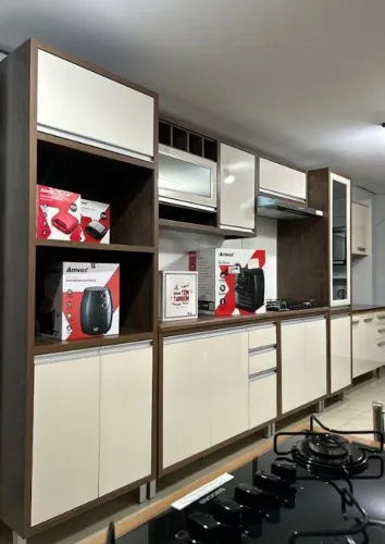 ARMÁRIO DE COZINHA COMPLETO - LARGURA 3,22M