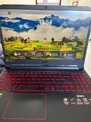 Acer Nitro 5 Gamer ? i7 10ª geração, GTX 1650 4GB, SSD 512GB, tela 15,6?